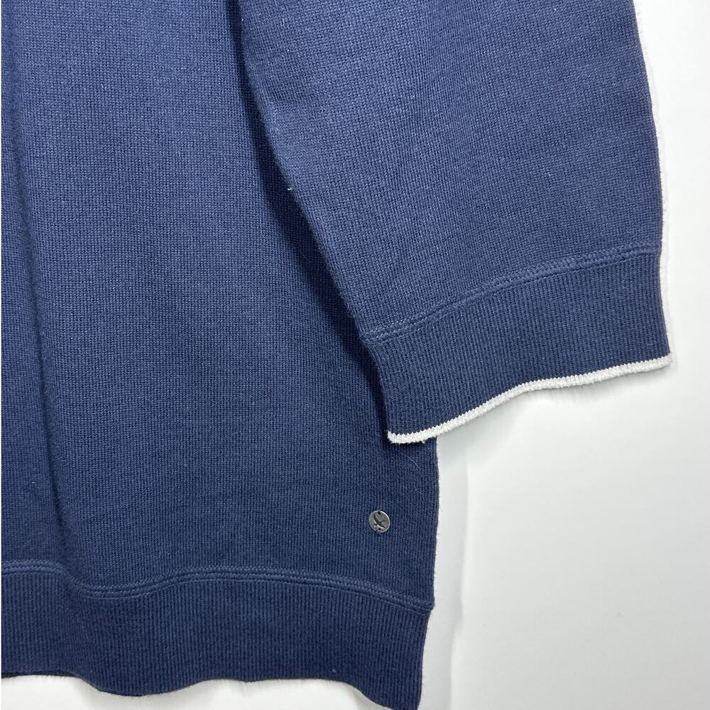 Eddie Bauer Colorblock Two-Tone 3/4 Sleeve Sweater Top Blue White Size 2XL ** - Picture 4 of 9